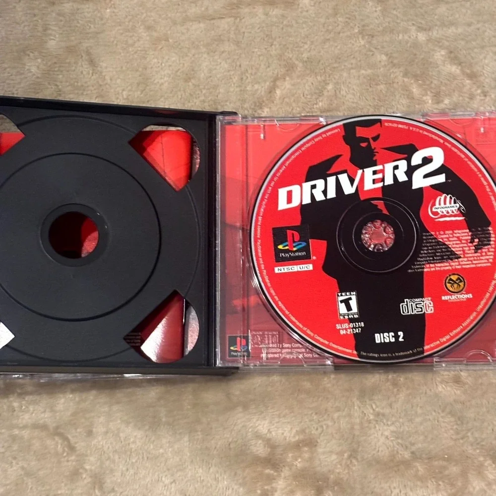 Driver 2 PS1 PlayStation Game Complete 2 Disc Set Tested Working